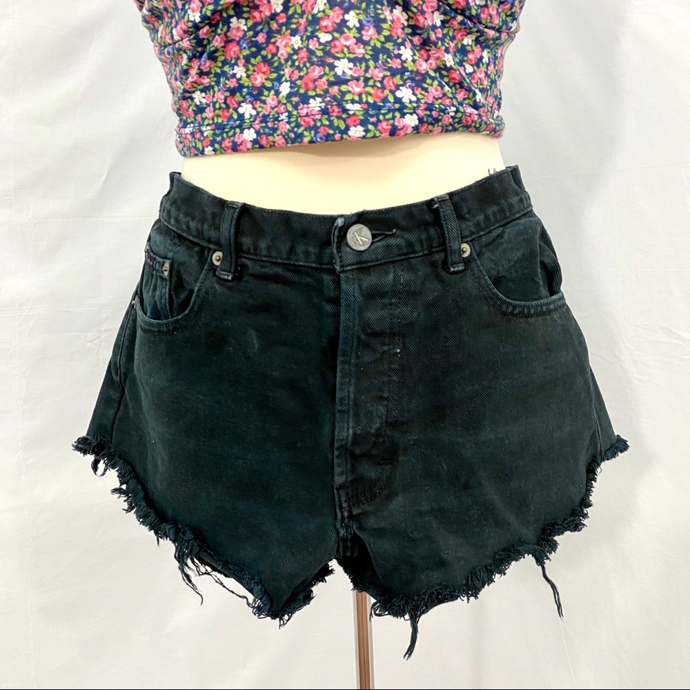 Calvin Klein Vintage High Waisted Denim Shorts